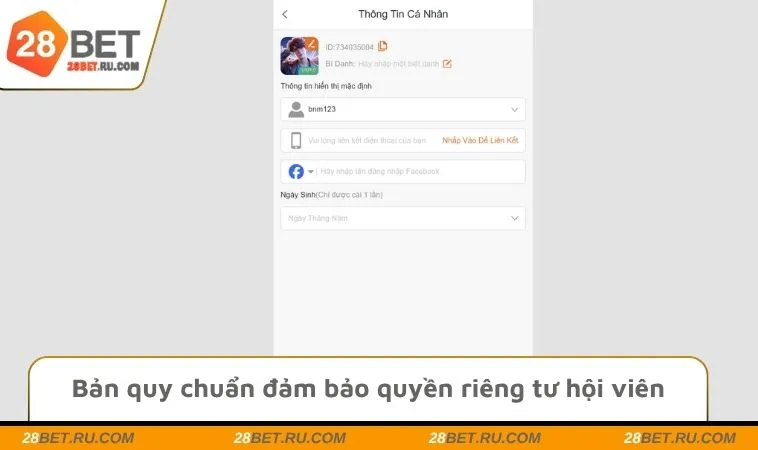Bản quy chuẩn đảm bảo quyền riêng tư hội viên