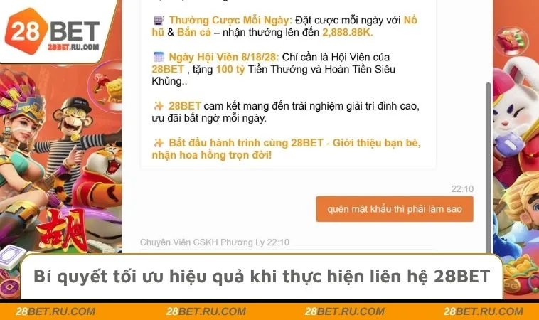 Bí quyết tối ưu hiệu quả khi thực hiện liên hệ 28BET