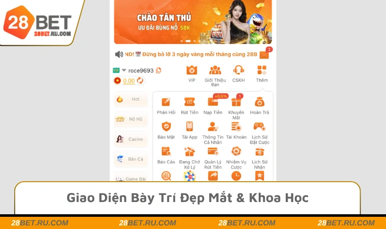 Giao diện bày trí đẹp mắt & khoa học