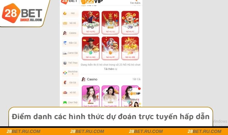 Điểm danh các hình thức dự đoán trực tuyến hấp dẫn