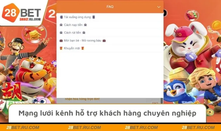 Mạng lưới kênh hỗ trợ khách hàng chuyên nghiệp