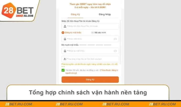 Tổng hợp chính sách vận hành nền tảng